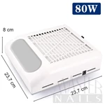 Kép 6/7 - Porelszívó Asztali 80W 1ventilátoros 858-1 FEHÉR