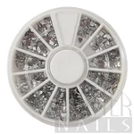 Kép 1/2 - Strassztárcsa Nail Decoration / Ezüst Vegyes Forma