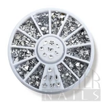 Kép 2/2 - Strassztárcsa Nail Decoration / Ezüst Vegyes Forma