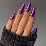 Kép 2/4 - Körömdísz / Tükörpor / Amethyst