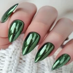 Kép 2/4 - Körömdísz / Tükörpor / Emerald