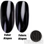 Kép 1/7 - Körömdísz / Tükörpor / Fekete