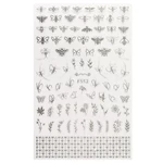 Kép 1/3 - Körömmatrica 3D Fasio / F552 Silver