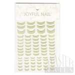Kép 1/4 - Körömmatrica JOYFUL / Glitter Francia-vég / Pezsgő