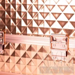 Kép 4/5 - Körmös Táska Mini Gyémánt RoseGold