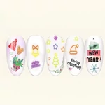 Kép 2/2 - Körömmatrica KARÁCSONYI 3D Nail Sticker