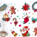 Kép 2/5 - Nail wrap Xmas