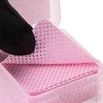 Kép 5/5 - Szálmentes törlő 200 db-os / Pink + Tartó