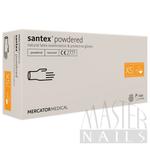 Kép 1/2 - Gumikesztyű / LATEX PÚDERES XS-es méret 100 db-os / Santex