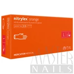 Kép 1/2 - Gumikesztyű / Nitrylex Orange L-es méret 100 db-os