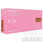 Kép 1/3 - Gumikesztyű / Nitrylex Pink XL-es méret 100 db-os