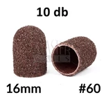 Kép 1/7 - Pedi csiszoló kúp #16mm. Barna (60) 10 db.