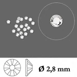 Kép 3/3 - Swarovski strasszkő / SS 10 / Ezüst / 20-db