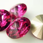 Kép 1/3 - Swarovski Rivoli  ÉKSZERKÖ Fuchsia