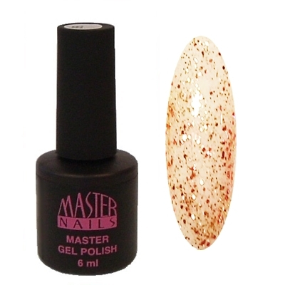 MN 6 ml Gel Polish: 143 - Rose & Arany Glitter