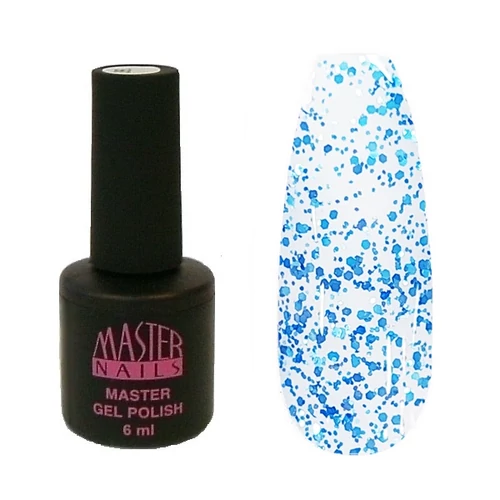 MN 6 ml Gel Polish: 150 - Kék Glitter