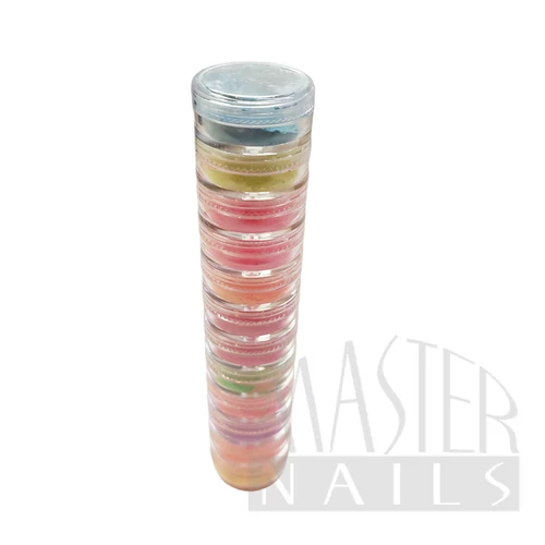 Körömdísz / Kicsi Pigment por készlet V. 12db-os