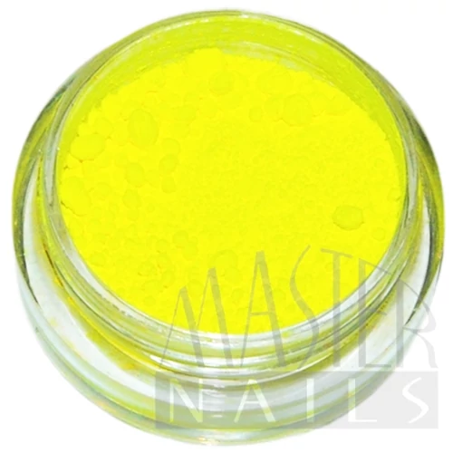 Körömdísz / Pigment por neon sárga