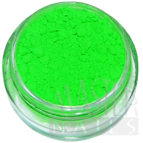 Körömdísz / Pigment por neon zöld