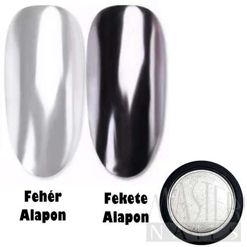 Körömdísz / Tükörpor / Fehér