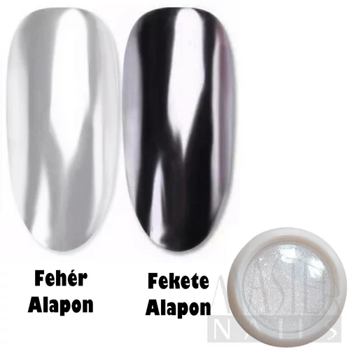 Körömdísz / Tükörpor / Fehér II.