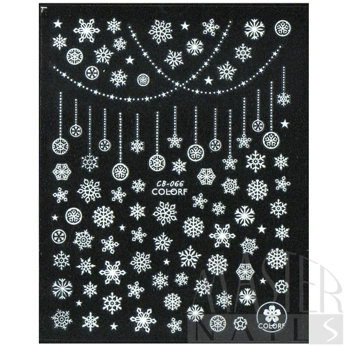 Körömmatrica 3D Karácsonyi COLORF / CB-066