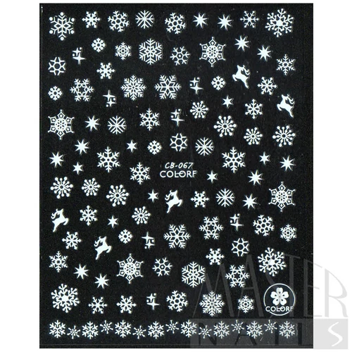 Körömmatrica 3D Karácsonyi COLORF / CB-067