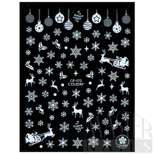 Körömmatrica 3D Karácsonyi COLORF / CB-072