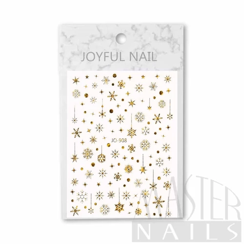 Körömmatrica Karácsonyi. / Arany / JO908