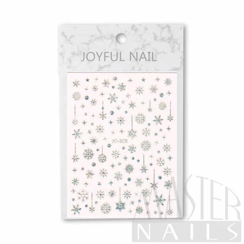 Körömmatrica Karácsonyi. / Ezüst / JO908