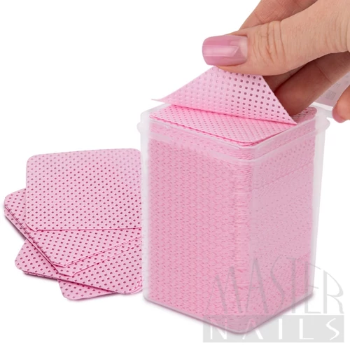 Szálmentes törlő 200 db-os / Pink + Tartó