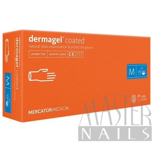 Gumikesztyű / LATEX Púdermentes M-es méret 100 db-os / Dermagel