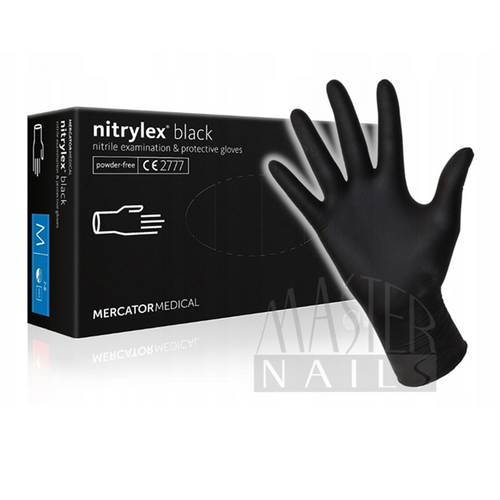 Gumikesztyű / Nitrylex Fekete M-es méret 100 db-os