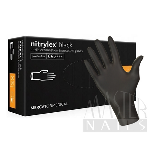 Gumikesztyű / Nitrylex Fekete XS-es méret 100 db-os