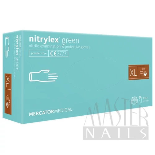 Gumikesztyű / Nitrylex Green XL-es méret 100 db-os