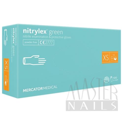 Gumikesztyű / Nitrylex Green XS-es méret 100 db-os