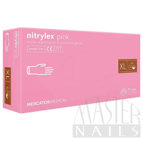 Gumikesztyű / Nitrylex Pink XL-es méret 100 db-os