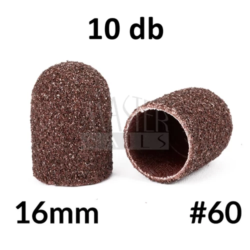 Pedi csiszoló kúp #16mm. Barna (60) 10 db.