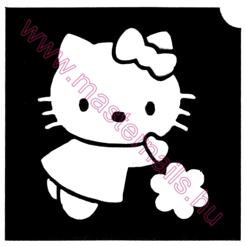 Csillámtetoválás sablon /MN-04/ Hello Kitty