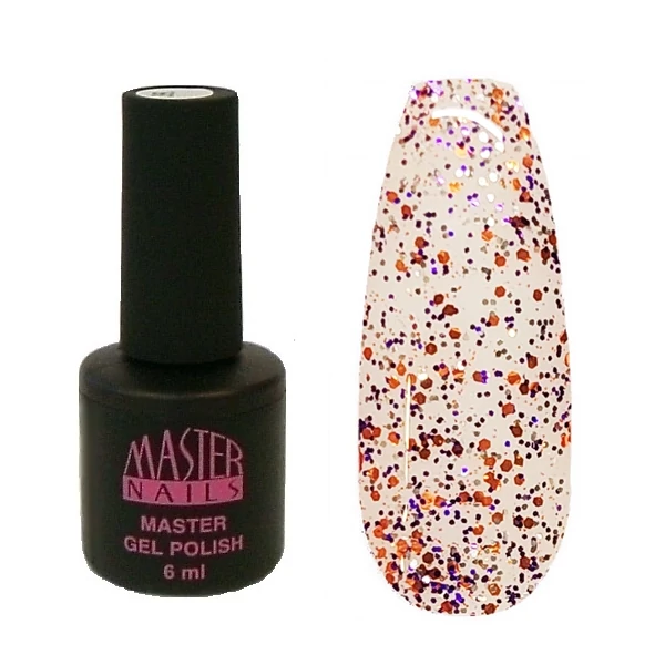 MN 6 ml Gel Polish: 144 - Pink Multi Glitter