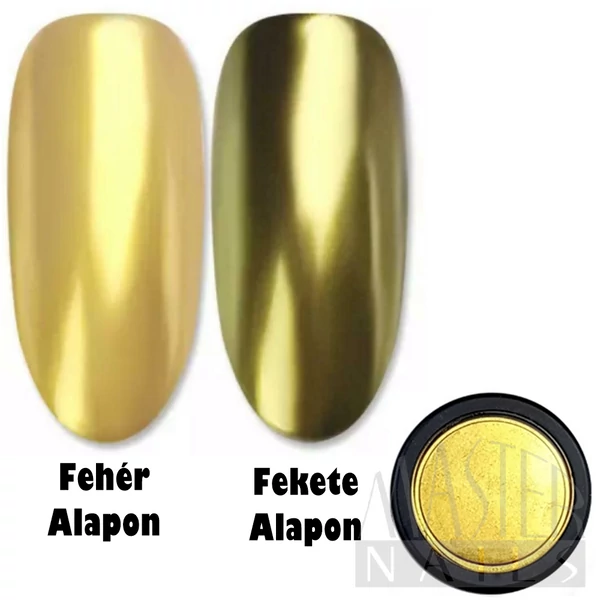 Körömdísz / Tükörpor / Arany