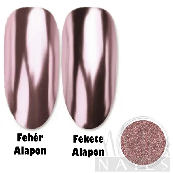 Körömdísz / Tükörpor / RoseGold