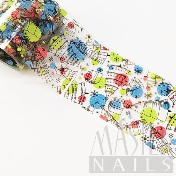 Körömdísz / Nail Wrap Fólia XMas-04