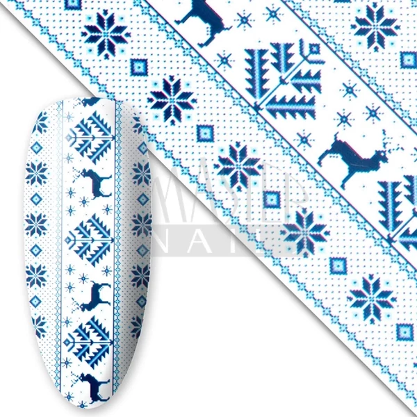 Körömdísz / Nail Wrap Fólia XMas-11