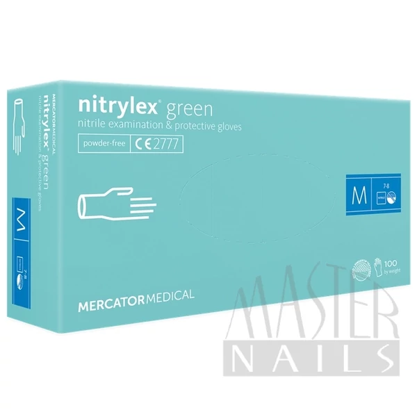 Gumikesztyű / Nitrylex Green M-es méret 100 db-os