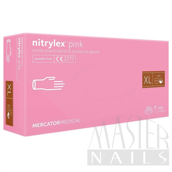 Gumikesztyű / Nitrylex Pink XL-es méret 100 db-os