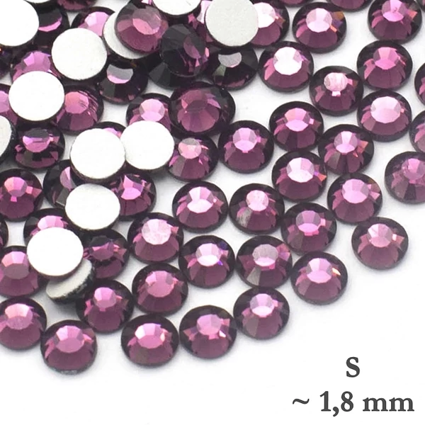 Strasszkő 50 db / amethyst S-es méret