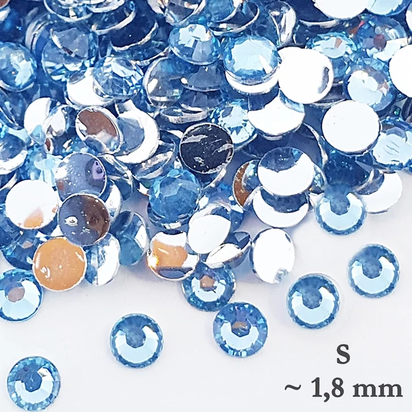 Kristály Strasszkő 1440 db / light sapphire (SS4) S-es méret