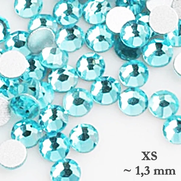 Strasszkő 50 db / aqua XS-es méret
