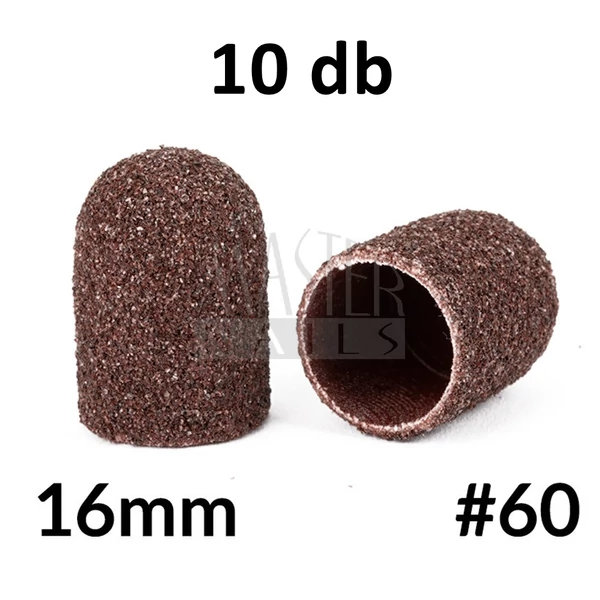 Pedi csiszoló kúp #16mm. Barna (60) 10 db.
